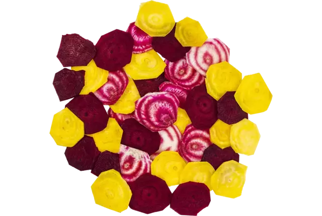 Gekleurde bieten carpaccio rauw 200gr stuk
